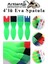 Eva Spatula 4 Lü 1 Paket Plastik Doku Tarağı Fırçası Okul Öncesi Boya Sünger Fırça Seti Çocuklar Için Plastik Saplı 5