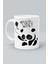 Grayscale Wind Panda Uçurtma Tasarım Baskılı Beyaz Klasik Kupa Bardak 1