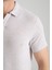 2525 Lores Erkek Gri %100 Pamuk Waffle Slim Fit Polo Yaka Tişört 4