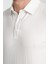 2927 Lucero Erkek Ekru %100 Pamuk Çekmeyen Kumaş Slim Fit Dar Kesim Polo Yaka Tişört 1