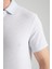 2525 Lores Erkek Buz Mavi %100 Pamuk Waffle Slim Fit Polo Yaka Tişört 4