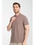 2739 Arven Erkek Taş %100 Pamuk Pike Kumaş Slim Fit Polo Yaka Tişört 3