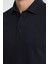 2927 Lucero Erkek Lacivert %100 Pamuk Çekmeyen Kumaş Slim Fit Dar Kesim Polo Yaka Tişört 1