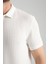 2862 Boston Erkek Beyaz Regular Fit %100 Pamuk Esneyen Kumaş Polo Yaka T-Shirt 3