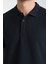 2862 Boston Erkek Lacivert Regular Fit %100 Pamuk Esneyen Kumaş Polo Yaka T-Shirt 1