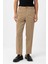 Bej Yüksek Bel Straight Fit Erkek Pantolon 1