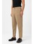 Bej Yüksek Bel Straight Fit Erkek Pantolon 2