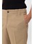 Bej Yüksek Bel Straight Fit Erkek Pantolon 3