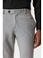 Açık Gri Regular Fit Duble Paça Erkek Pantolon 4