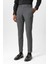 Gri Regular Fit Duble Paça Erkek Pantolon 3