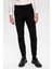 Siyah Erkek Aksesuar Detaylı Slim Fit Pantolon 5