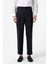 Lacivert Yüksek Bel Italyan Kalıp Pileli Erkek Pantolon 1