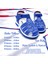 Ortopedik Erkek Bebek ve Çocuk Sandaleti Cayman Serisi CYM2404b Saks Mavi 23 5