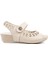 Terra 31130-045 Anatomik Taban Kadın Sandalet Full Krem 36-40 2