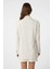 Ekru Kuşaklı Kadın Blazer 5