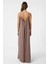 Kahve Askılı Modal Uzun Kadın Elbise 5