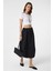 Siyah Kadın Balon Midi Etek 6