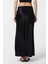 Siyah Kemerli Saten Uzun Kadın Etek 5