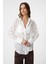 Beyaz Desenli Transparan Gömlek 1