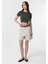 Haki Crop Kadın T-Shirt 2