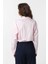 Pembe Crop Poplin Kadın Gömlek 4