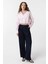 Pembe Crop Poplin Kadın Gömlek 2