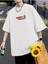 Unisex Uzay Gezegen Baskılı Oversize T-Shirt 2