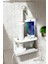 Duvara Monte Edilebilen Şarjlı ve Pilli Diş Fırçası ve Diş Macunu Tutucu Düzenleyici Metal Stand 3