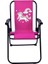 Rainbow Unicorn 2-6 Yaş Lüx Çocuk Piknik Sandalyesi-Mini Kamp Sandalyesi-Pembe 1