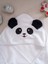 Pamuk Yumuşacık Kız-Erkek doğan/bebek Banyo Kundak Havlusu Beyaz/panda Desenli 2