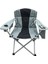 Xl Katlanır Büyük Kamp Sandalyesi Buz Bölmeli Gri Siyah 2