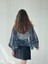 Tasarım Mini Kimono Kadın Antrasit 2