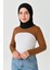 Dik Yaka Boyunluklu Kolluk - Pamuk Bolero Crop, Uzun Kollu Balıkçı Yaka, Rahat ve Şık Tasarım 1