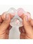 Işıklı Simli Şeffaf Pati Squishy Taba Sukuşi Yumuşacık 6 cm Pati Sukuşi - Pembe 4