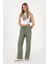 Kadın Koyu Haki Pantolon (Kanvas-Chino) 50309088-VR111 3