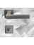 Lusso Inox Kare Rozetli Oda Kapı Kolu ve 45X18MM Saten Oda Gömme Kilit Set 2