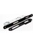 Lusso Siyah Kare Rozetli Wc Kapı Kolu ve 40X23MM Siyah Wc Gömme Kilit Set 3
