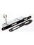 Lusso Siyah Kare Rozetli Oda Kapı Kolu ve 45X18MM Siyah Oda Gömme Kilit Set 3