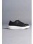 SLW151 Boost Bağcıklı Cilt Erkek Günlük Sneaker Ayakkabı Cbt - Siyah 3
