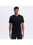 EM186-1-BK V Yaka Erkek T-Shirt - Siyah 1