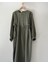 Belden Bağlamalı Müslin Oversize Elbise 2