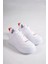 Alessı Bağcıklı Ortopedik Taban Kadın Sneaker Spor Ayakkabı Bt - Beyaz/turuncu 4