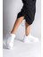 Bıana Bağcıklı Ortopedik Taban Kadın Sneaker Spor Ayakkabı Bt - Beyaz 2
