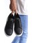 SLW155 Warrior Bağcıklı ve Fermuarlı Cilt Erkek Günlük Sneaker Ayakkabı Cbt - Siyah 4