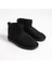 Jolıe Bağcıksız Düz Taban Içi Kürklü Kısa Süet Kadın Bot St - Siyah 4