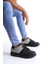 SLW151 Boost Bağcıklı Cilt Süet Erkek Günlük Sneaker Ayakkabı Csst - Siyah/gri 1