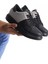 SLW151 Boost Bağcıklı Cilt Süet Erkek Günlük Sneaker Ayakkabı Csst - Siyah/gri 4