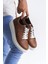 Slw151 Boost Bağcıklı Cilt Erkek Günlük Sneaker Ayakkabı Cbt - Taba 4