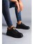 SLW161 Hippo Bağcıksız Cilt Erkek Günlük Sneaker Ayakkabı Cst - Siyah 2
