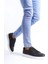 SLW166 Prestige Bağcıklı Cilt Kapitone Desenli Erkek Günlük Sneaker Ayakkabı Cbt - Siyah 3